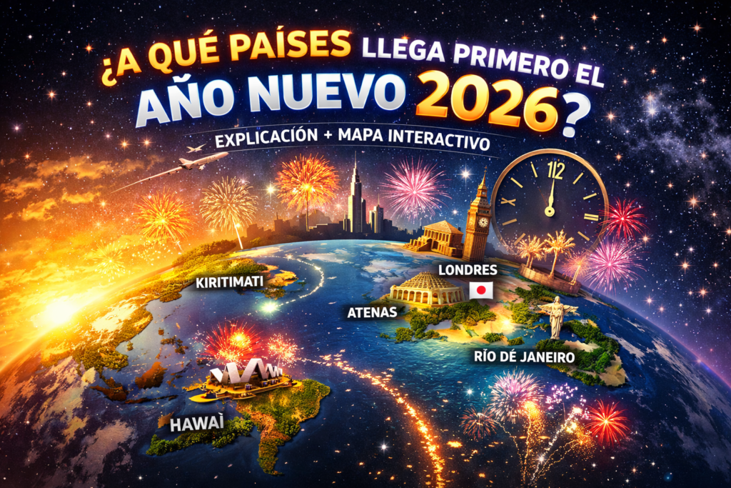 A qué países llega primero el Año Nuevo