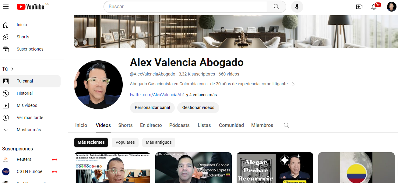 Transforma Tu Carrera y Perspectiva Legal con Alex Valencia Abogado en YouTube