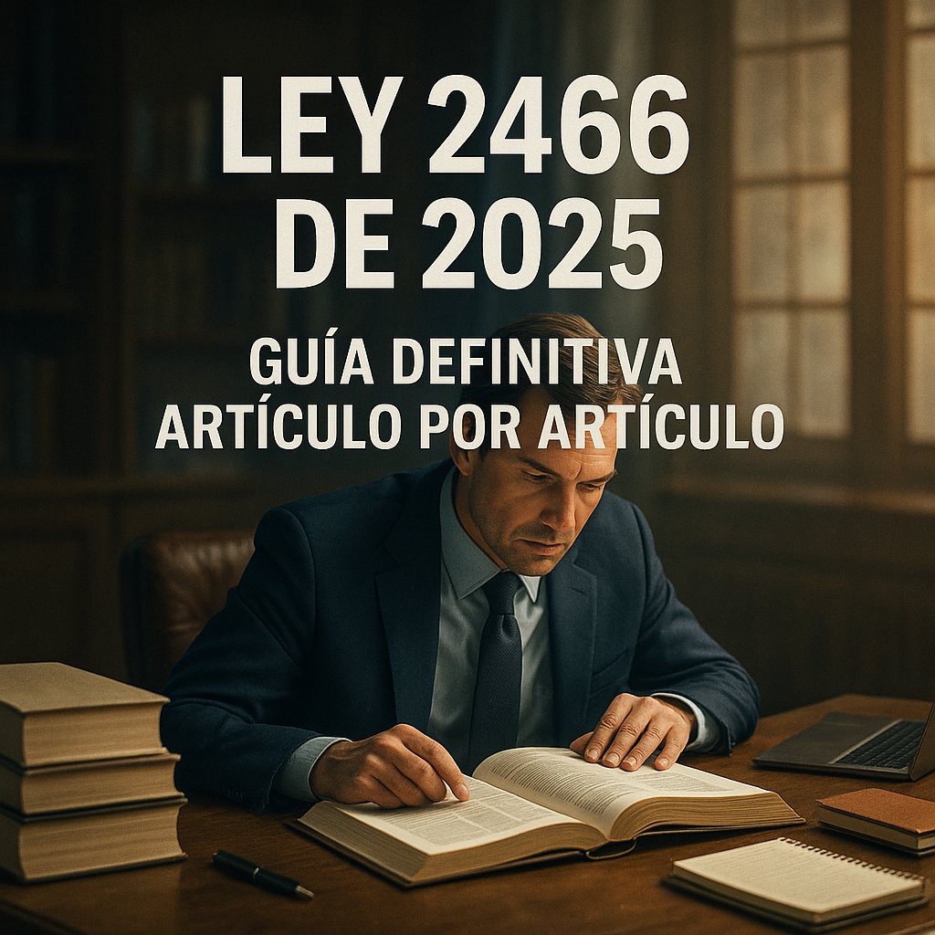 Ley 2466 de 2025 Reforma Laboral: análisis artículo por artículo, fechas de vigencia y ejemplos prácticos