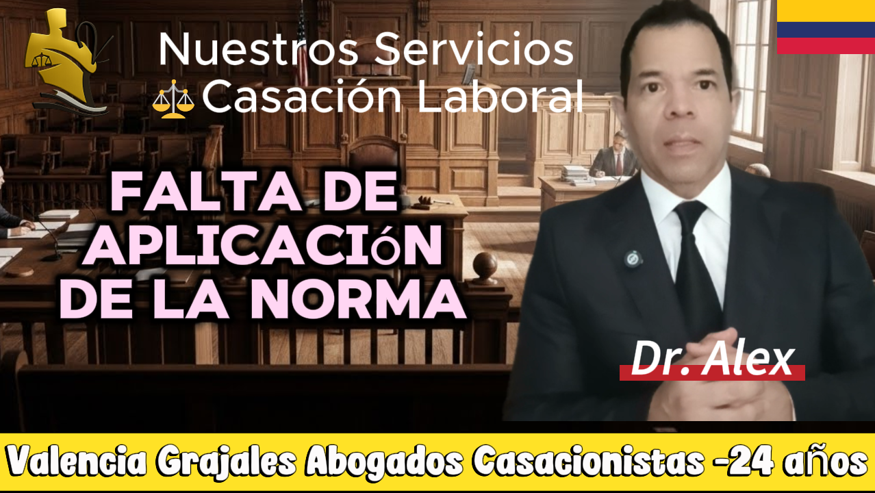modelo profesional de casación laboral sobre error de derecho por falta de aplicación de la norma