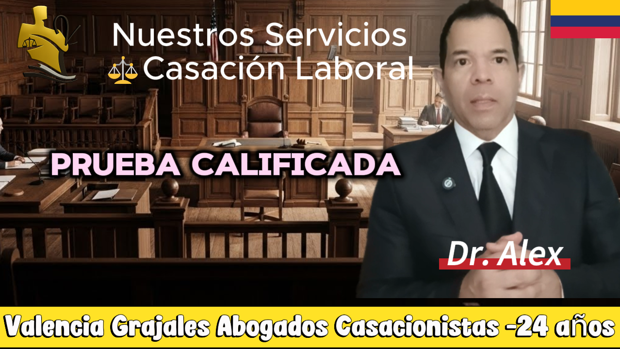 modelo profesional de casación laboral sobre prueba calificada y carga de la demostración del error